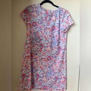 Jude Connally Pink and Blue Floral Mini Dress